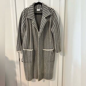 EUC Cyrus houndstooth sweater jacket